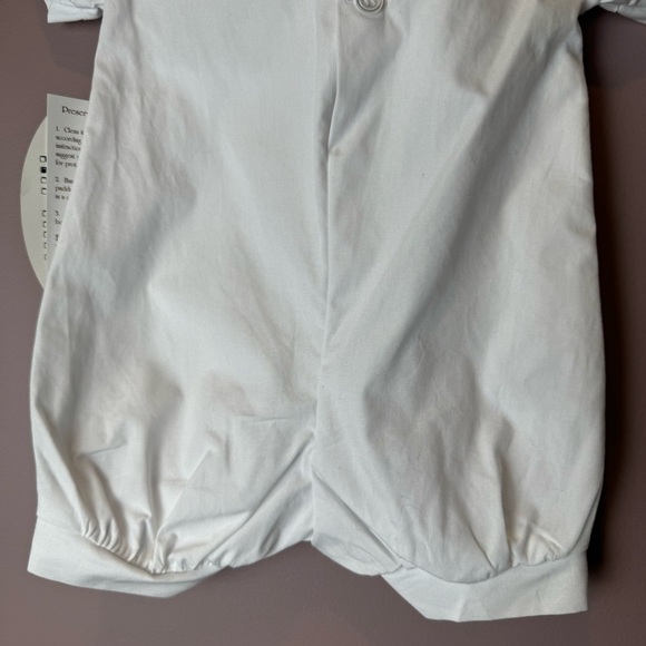 Little Things Mean A Lot Tyler White Romper NB - Picture 7 of 12